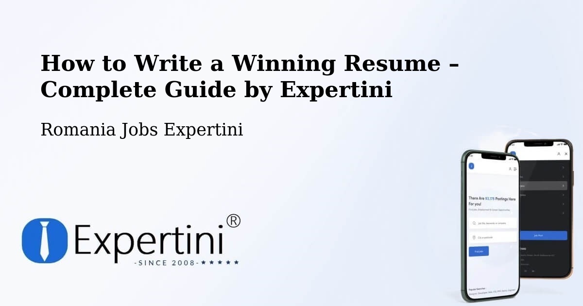 Resume Writing Guide for Job Seekers – Turţ - Turţ, Romania Jobs Expertini